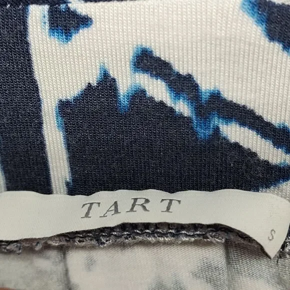 Tart Maxi Dress Women Size S White Blue Jersey Stretch Sleeveless Casual Party - Picture 6 of 8